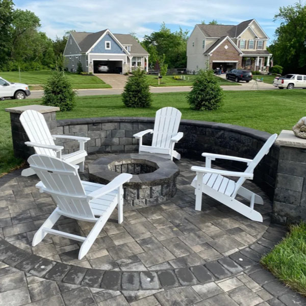Outdoor fireplace project